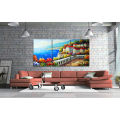 3 paneles Paisaje Lienzo De la pintura Picture For Home Decor